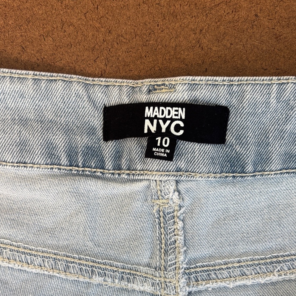 High Waisted Cropped Barrel jeans Light Blue Women's 90’ baggy boho - Picture 2 of 11